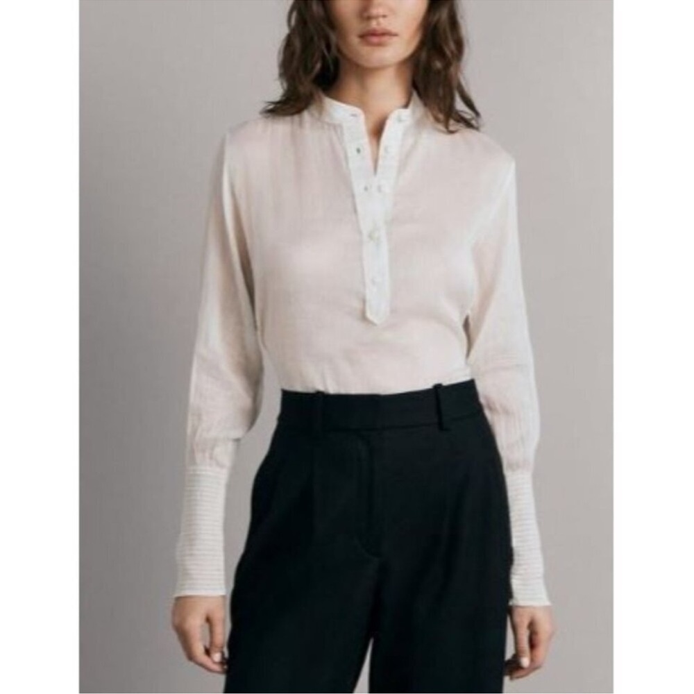 Rag & Bone Cream/White Maris Popover